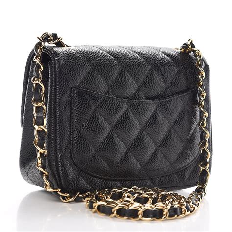 chanel mini classic black caviar|Chanel Black Quilted Caviar Classic Mini Flap With Silver .